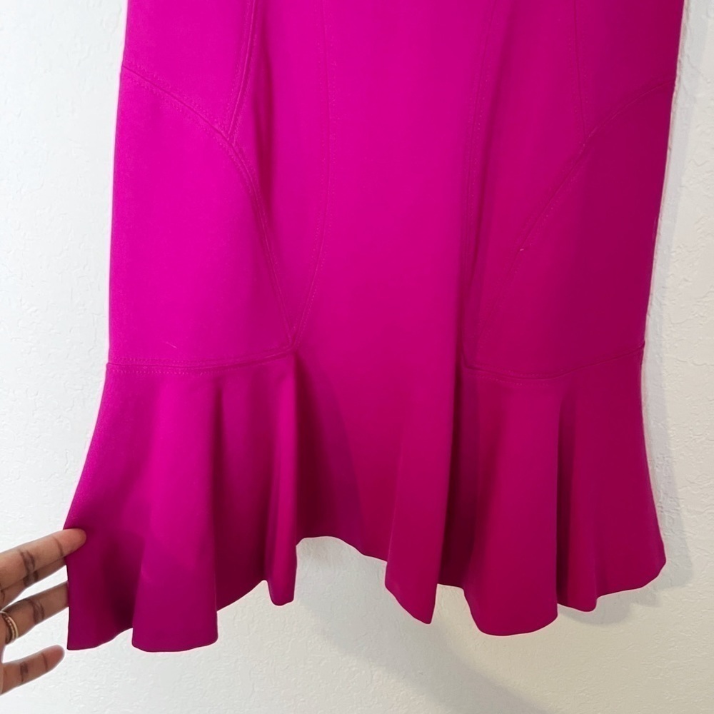 Diane von Furstenberg Jaelyn pink sleeveless flare bottom dress - Picture 6 of 10